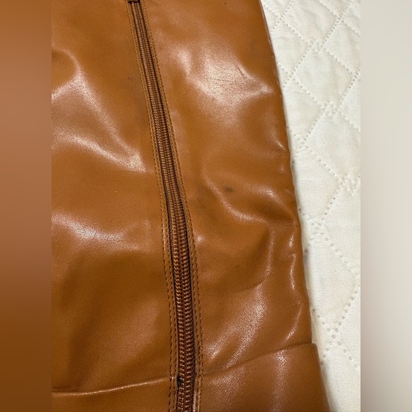 Nordstrom Rack NWOT Brown Leather Knee-High Boots - Picture 2 of 11